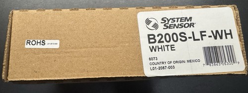 System sensor b200s - system, b200s-lf-wh