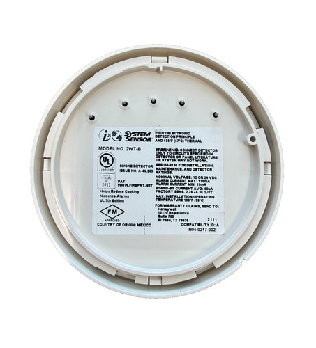 System sensor 2wt - sensor, 2wt-b