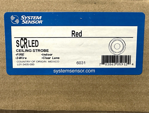 15ea system sensor scrled - 15ea, red