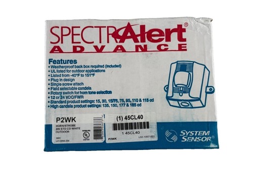 System sensor p2wk fire alarm - p2wk,
