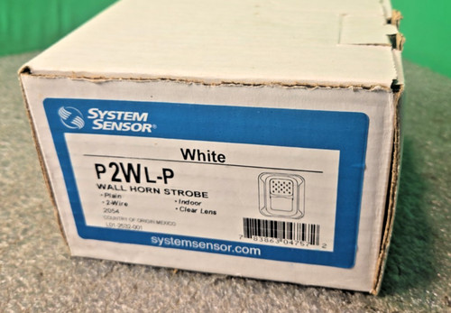 System sensor p2wl horn - system, p2wl-p
