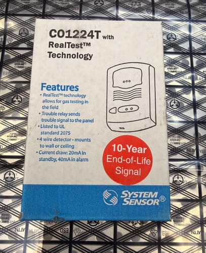 System sensor co1224t 24v - system,