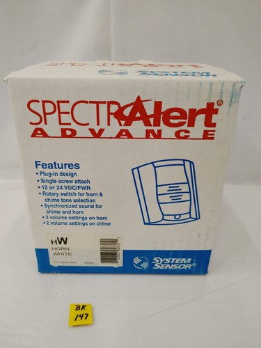 System sensor horn white - sensor, hw