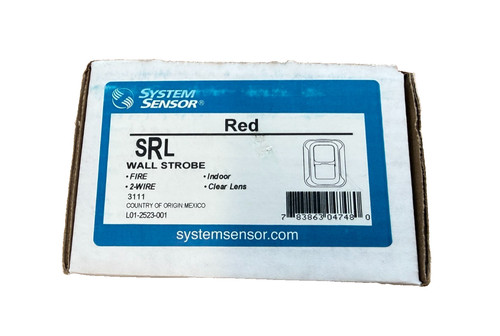 System sensor srl red wall - system,