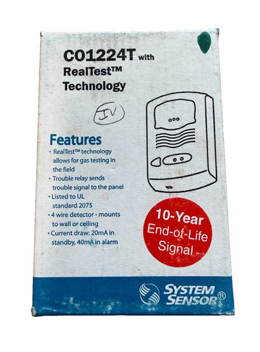 System sensor co1224t - sensor,