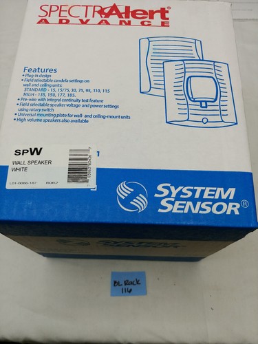 System sensor spw wall speaker - sensor,