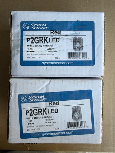 System sensor red p2grkled - system,